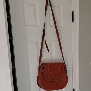 Patricia Nash Brown Leather Crossbody Bag